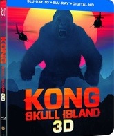 Kong: Skull Island (3D+2D) Steelbook [Blu-ray 3D] / Конг: Остров черепа (3D+2D) Steelbook