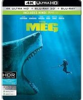 Мег: Монстр глубины (4K+3D+2D Steelbook) [4K UHD Blu-ray] / The Meg (Steelbook 4K)