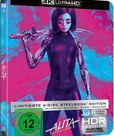 Алита: Боевой ангел (Коллекционное издание Steelbook) [4K UHD Blu-ray] / Alita: Battle Angel (Steelbook 4K+3D+2D+Bonus)