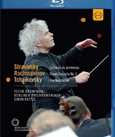 Саймон Рэттл дирижирует: Чайковский, Стравинский, Рахманинов / Rattle Conducts Tchaikovsky, Stravinsky & Rachmaninov (2009) (Blu-ray)