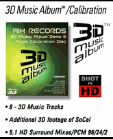 Демо-диск 3D Music от AIX Records / AIX Records 3D Music Album Demo & Calibration Disc (Blu-ray 3D)