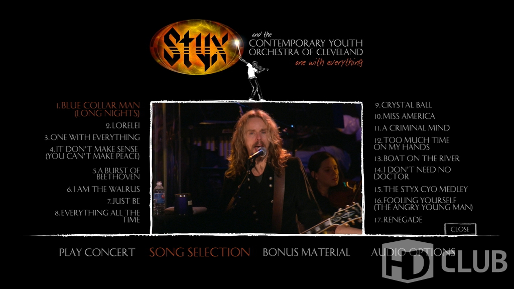 Styx & The Contemporary Youth Orchestra One With Everything [Bluray